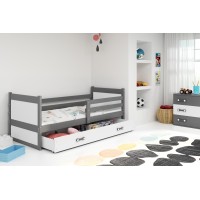 Gulta RICO 90x190 grafīts/balts